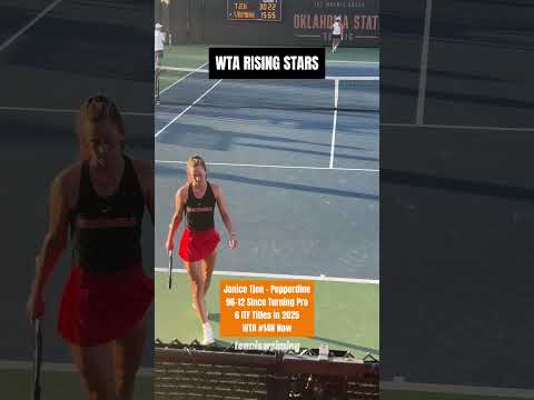 WTA Rising Stars! Dasha Vidmanova vs. Janice Tjen #NCAA