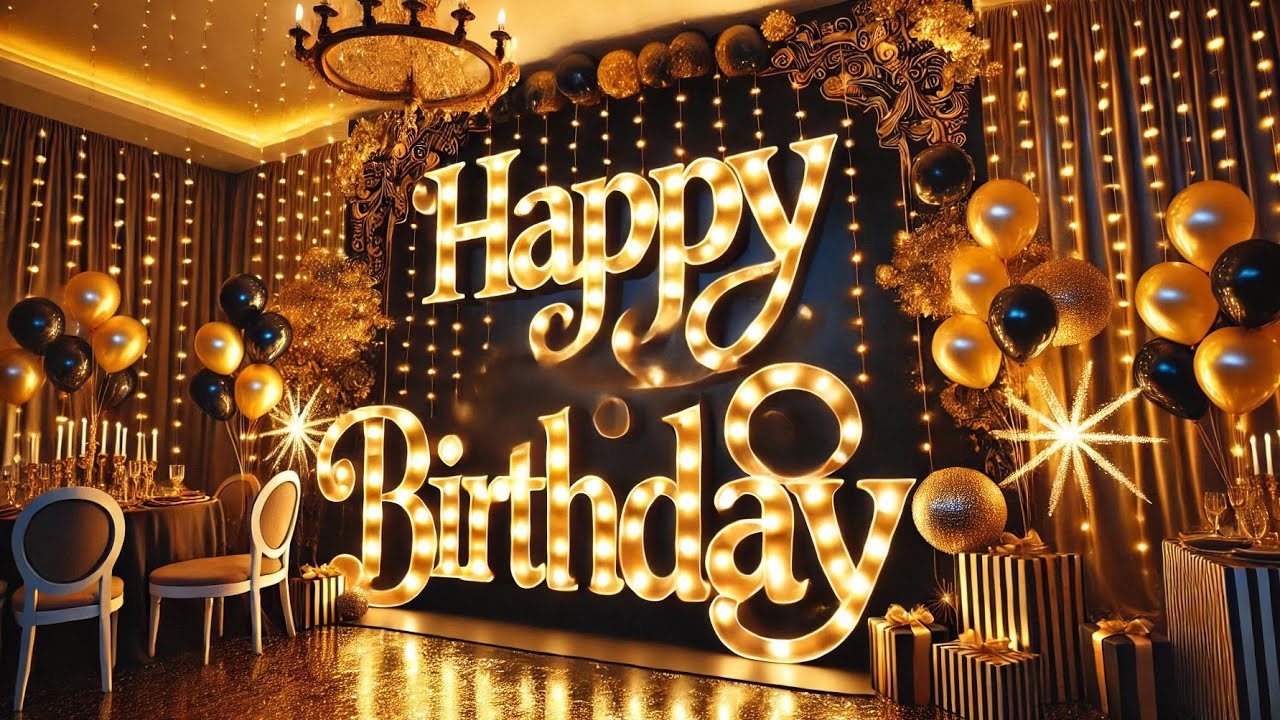 Golden Happy Birthday Song 🎉 | Best WhatsApp Status