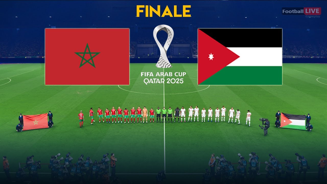 MAROC vs JORDANIE - Finale Coupe Arabe 2025 | Simulation PES ⚽