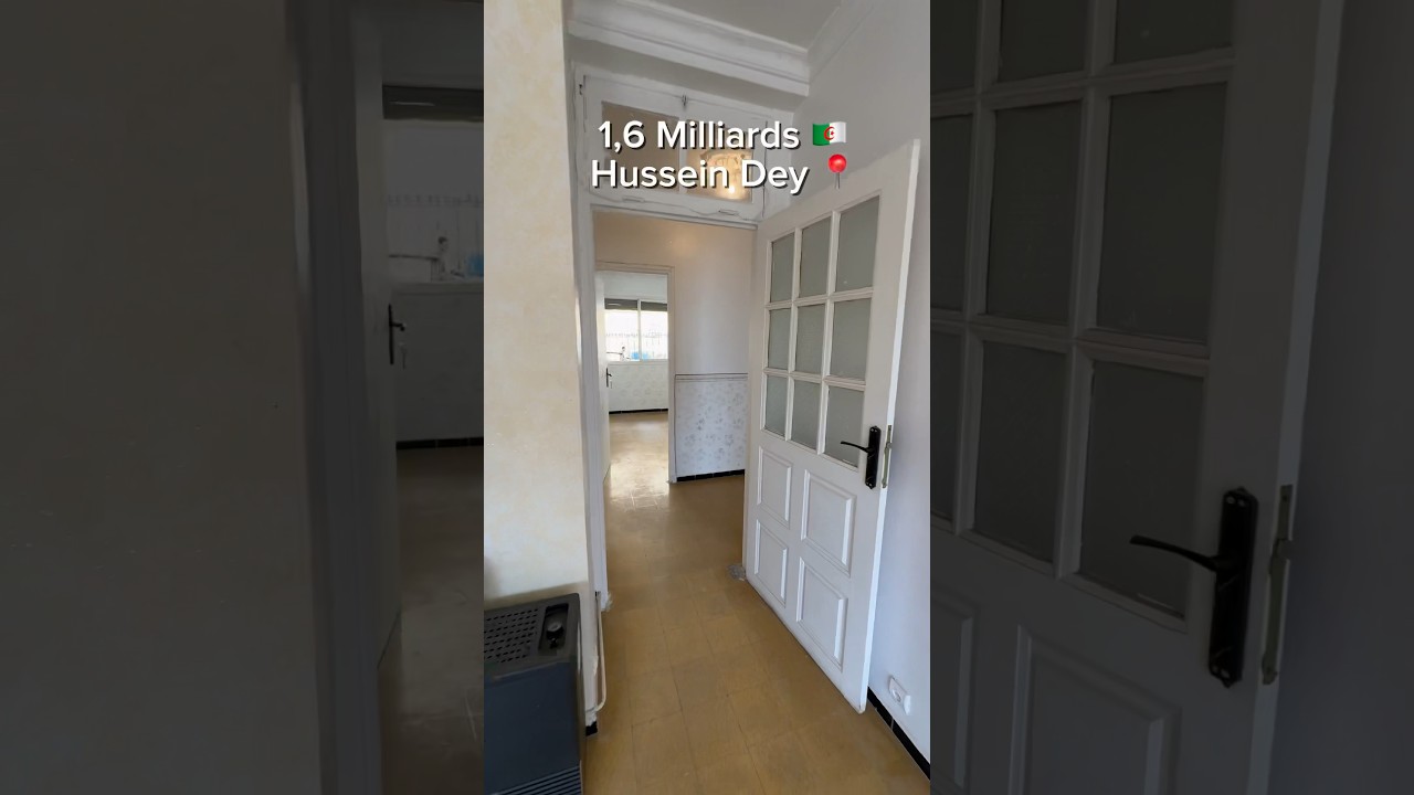 F3 Appartement à Hussein Dey à 1,6 Mds DZD 📞