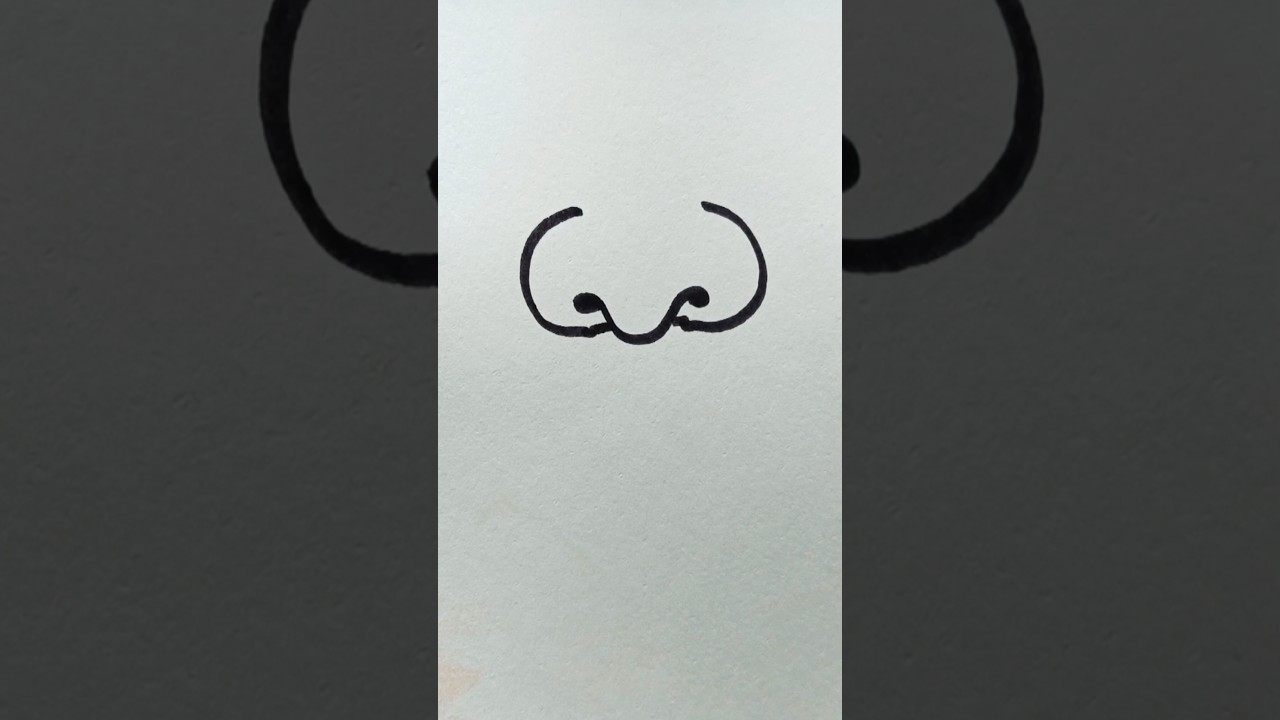 Easy Nose Drawing Tutorial for Kids ✏️