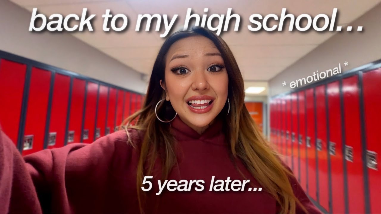 i went back to my high school after 5 years (emotional)