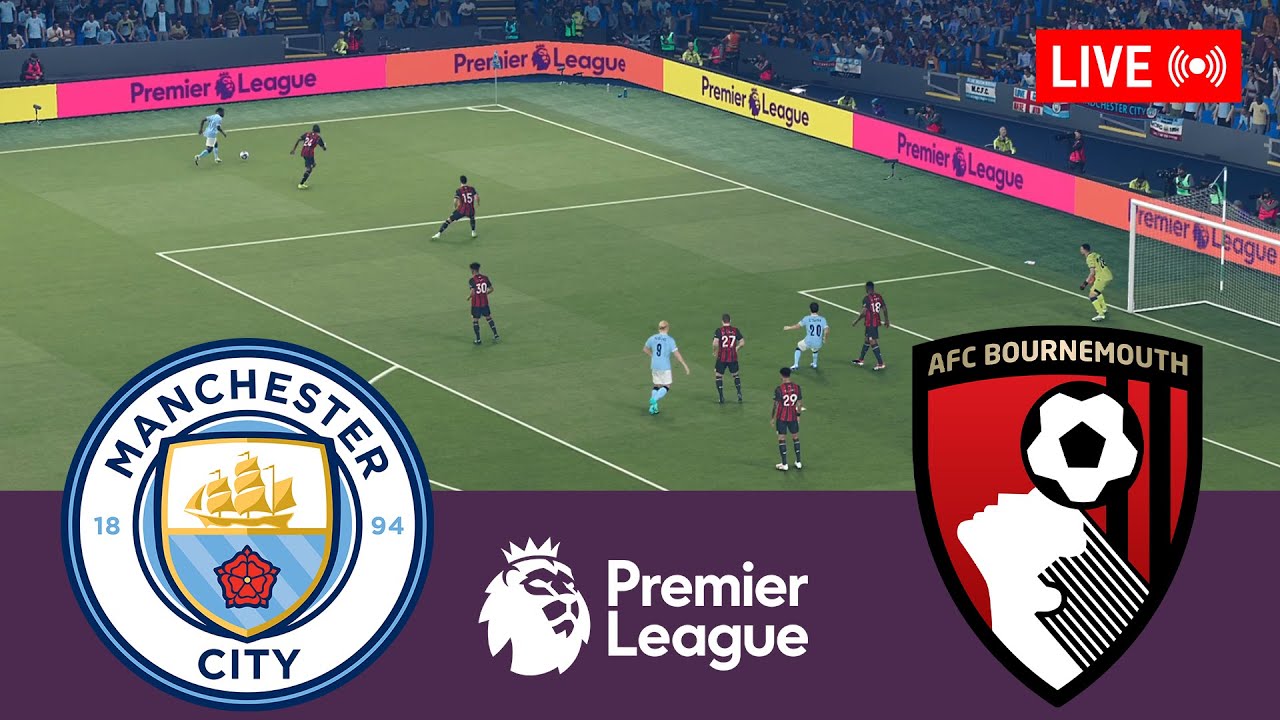 Manchester City vs Bournemouth LIVE | Premier League 2025/2026 Full Match Simulation ⚽