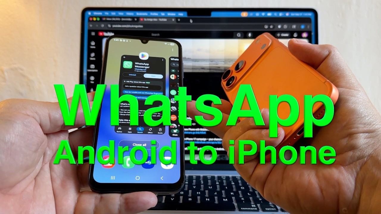 Transfer WhatsApp from Android to iPhone 17 Pro Max 📱