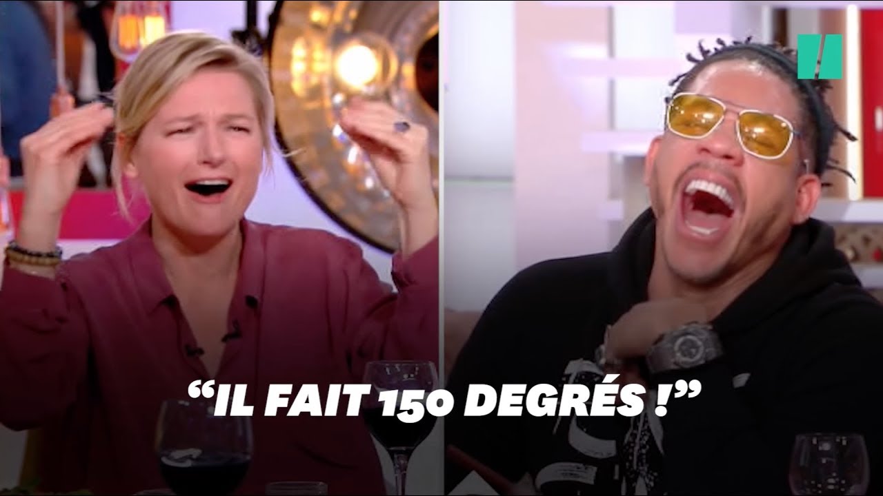 JoeyStarr fait boire du rhum à Anne-Elisabeth Lemoine... qui peine à finir l'émission