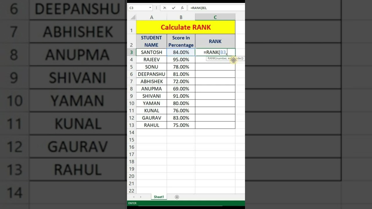 Excel Rank Calculation Tips 📊