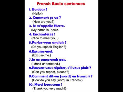 French basic, french basic sentences, #learnfrench #frencheducation #frenchlanguagelearning #