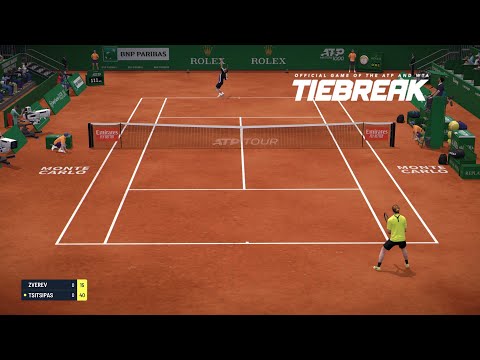 TIEBREAK - Stefanos Tsitispas Vs Alexander Zverev I Monte Carlo Masters I Legendary AI (PS5)