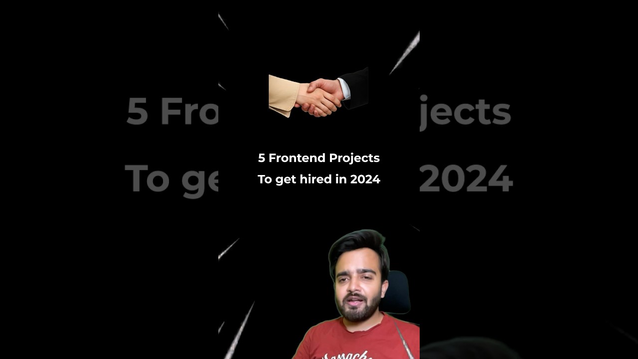 5 Top 5 Frontend Projects to Land Your Dream Job in 2024 π