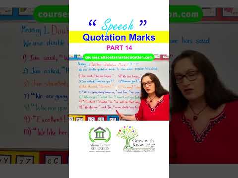 Using Speech Marks | Punctuating Direct Speech | EasyTeaching #english #writing #punctuation #speech