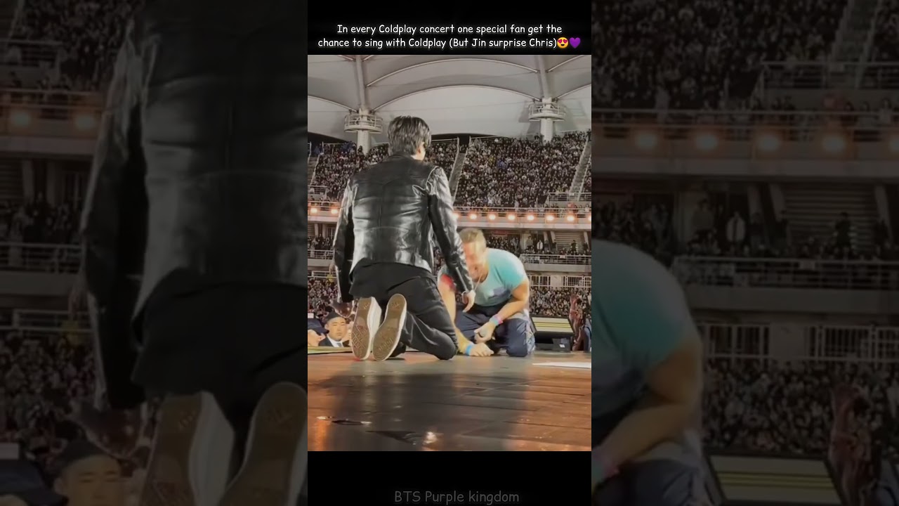 Jin Surprises Chris Martin at Seoul Coldplay Concert 🎶