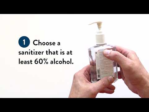 Cleaning Hands With Hand Sanitizer