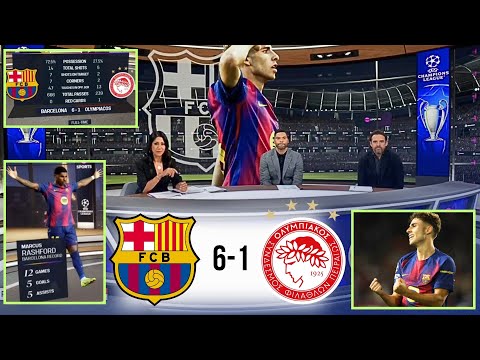Barcelona vs Olympiacos 6-1 Post Match Analysis | Owen Hargreaves and Joleon Lescott Reactions