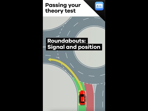 How to signal and position at a UK roundabout