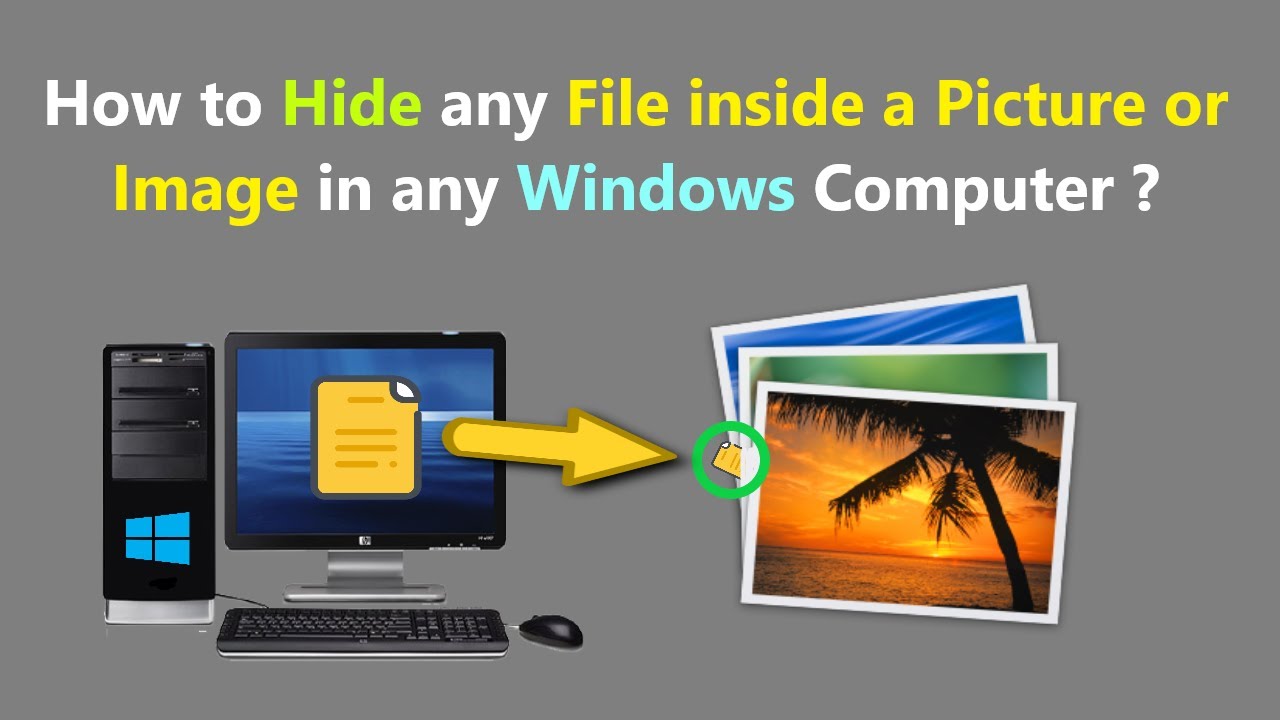 Secretly Hide Files Inside Images on Windows 🖼️ | Easy Step-by-Step Guide