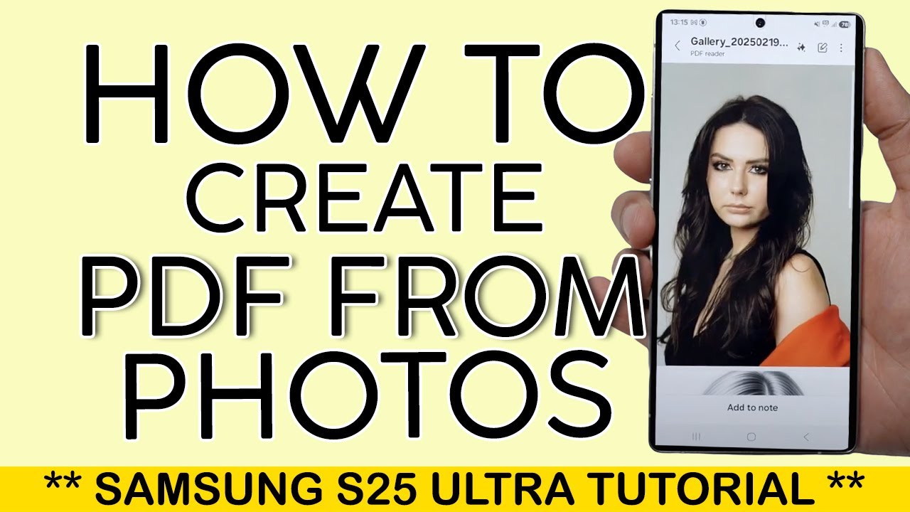 Easily Convert Photos to PDF on Your Samsung S25 Ultra 📱 (2025 Guide)