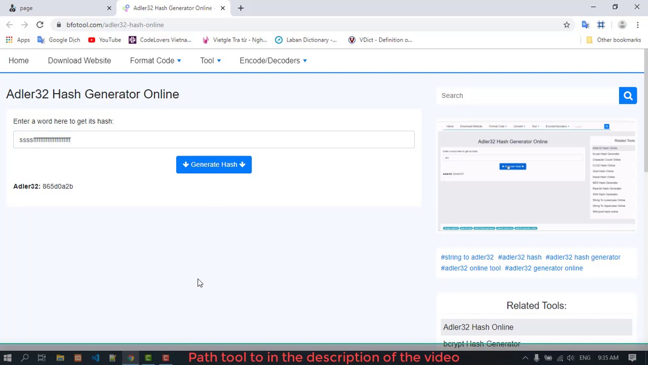 Online Adler32 Hash Generator 🧮