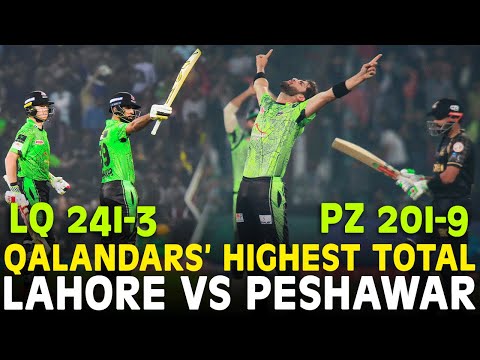 Qalandars Hits Highest Score of 241-3 Runs Against Zalmi | Lahore vs Peshawar | HBL PSL 2023 | MI2A