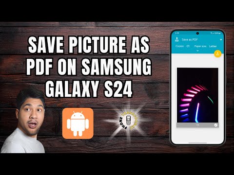 How To Save Picture as PDF on Samsung Galaxy S24 - Quick Tutorial (2025)