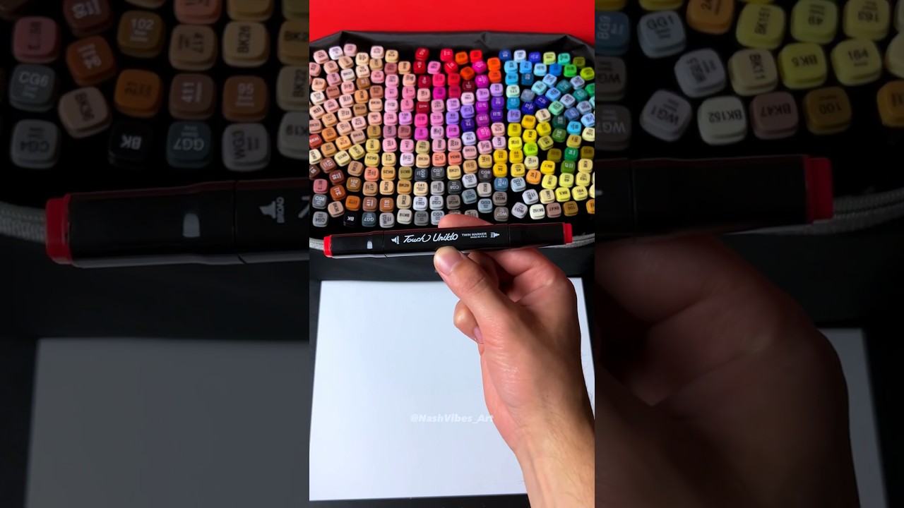 Drawing Challenge: Use Every Color in Your Palette (#shorts)