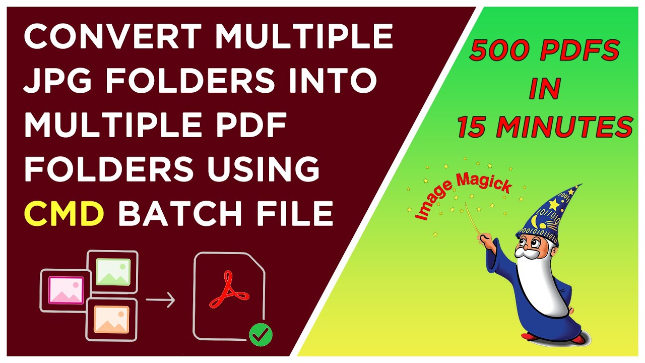 Merge Multiple JPG Folders into a Single PDF Using CMD & ImageMagick 🖼️