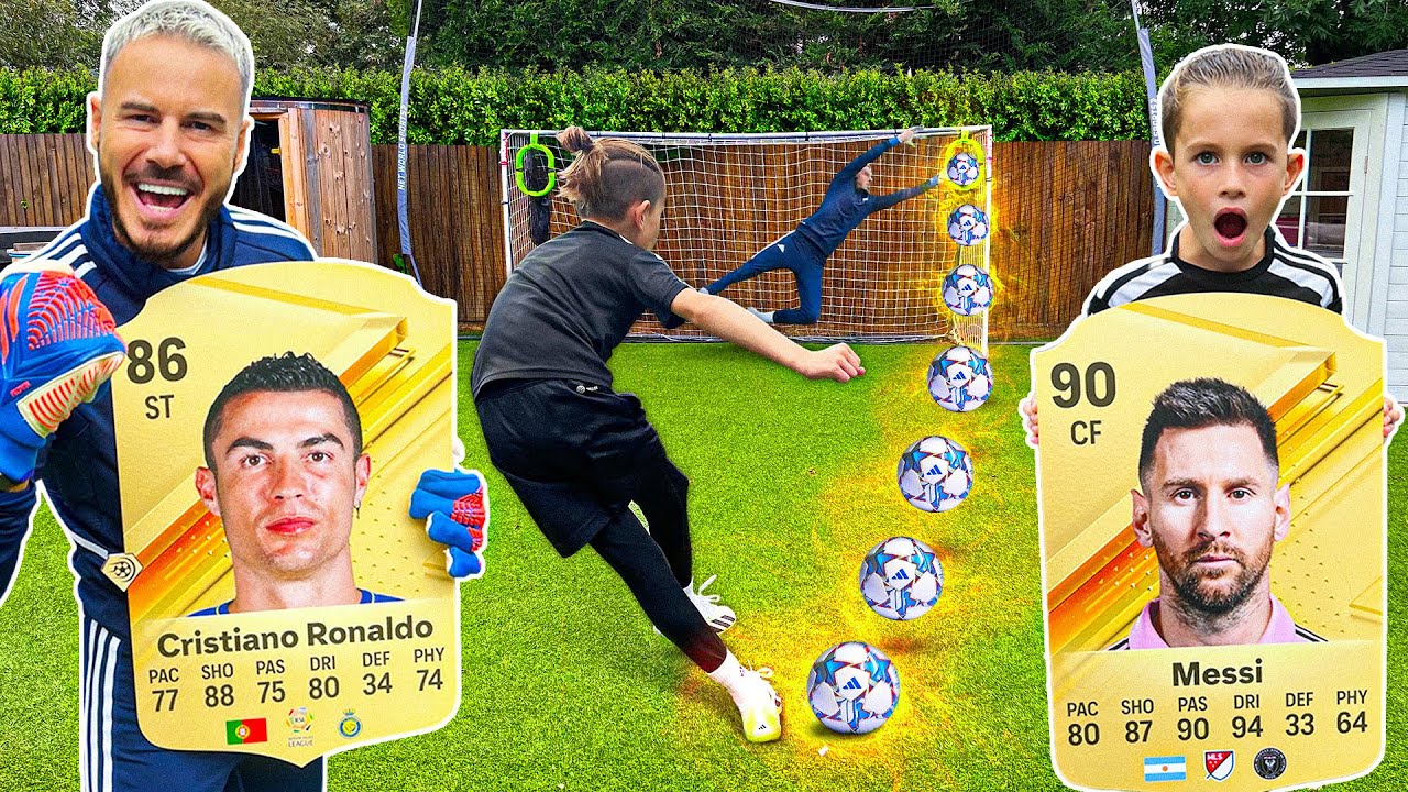 EA FC24 SHOOTING CARD BATTLE! MESSI VS RONALDO