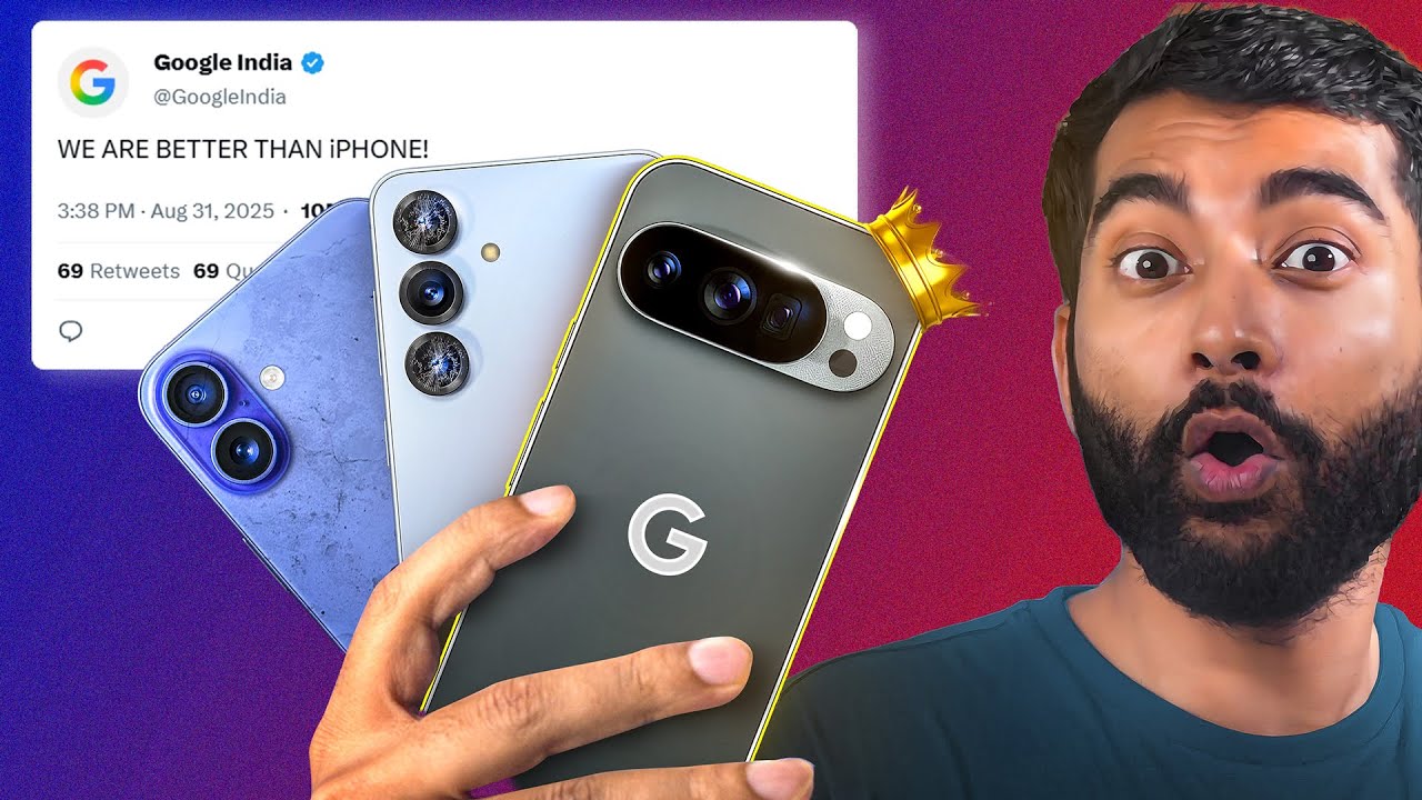 Pixel 10 vs iPhone 16 vs Samsung S25 - Full Comparison!