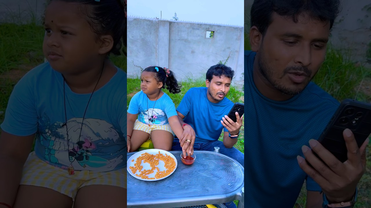 Hilarious Moment: Papa Mistakes Her Finger for Fries! 🍟😂