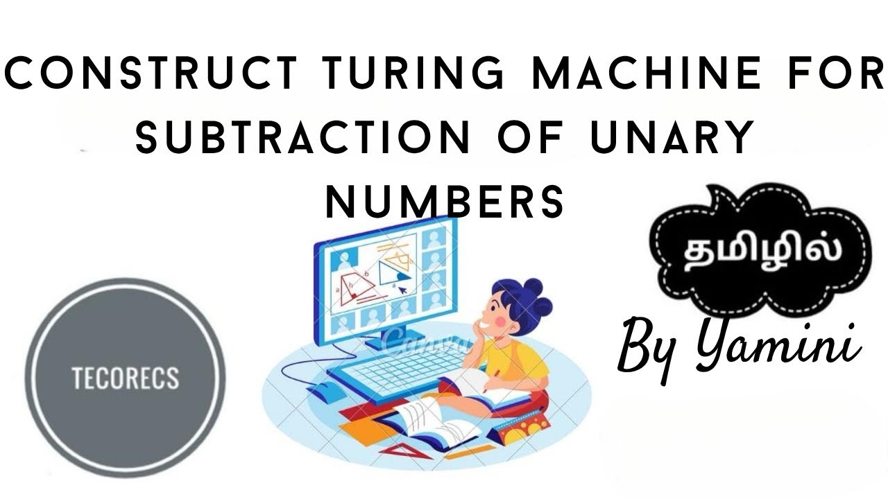 Unary Subtraction Using Turing Machine | TeCoreCS