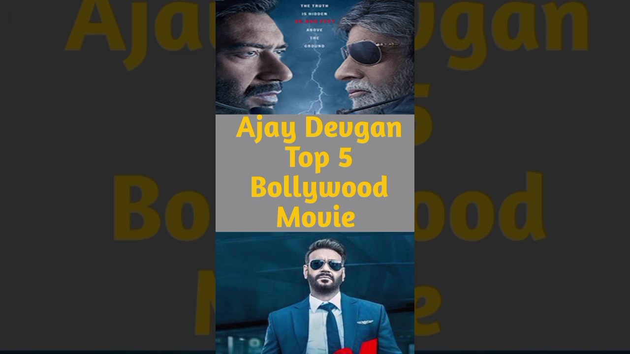 Ajay Devgan's Top 5 Bollywood Movies 🎬