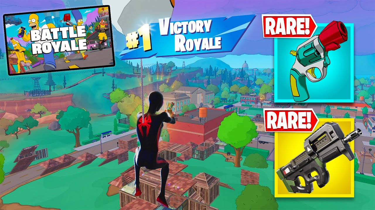 Fortnite Simpsons Solo Win | High Kill Ranked Gameplay 🎮