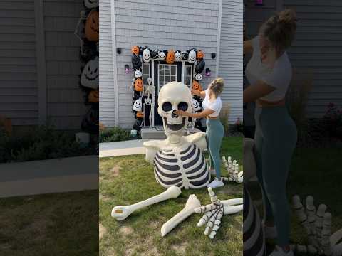 Outdoor Halloween set up 🎃👻🧡 #halloween #halloweendecor  #decoration #asmrsounds