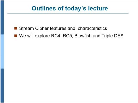 Symmetric Key Cryptography Stream Ciphers in Hindi Urdu  LECTURE 16