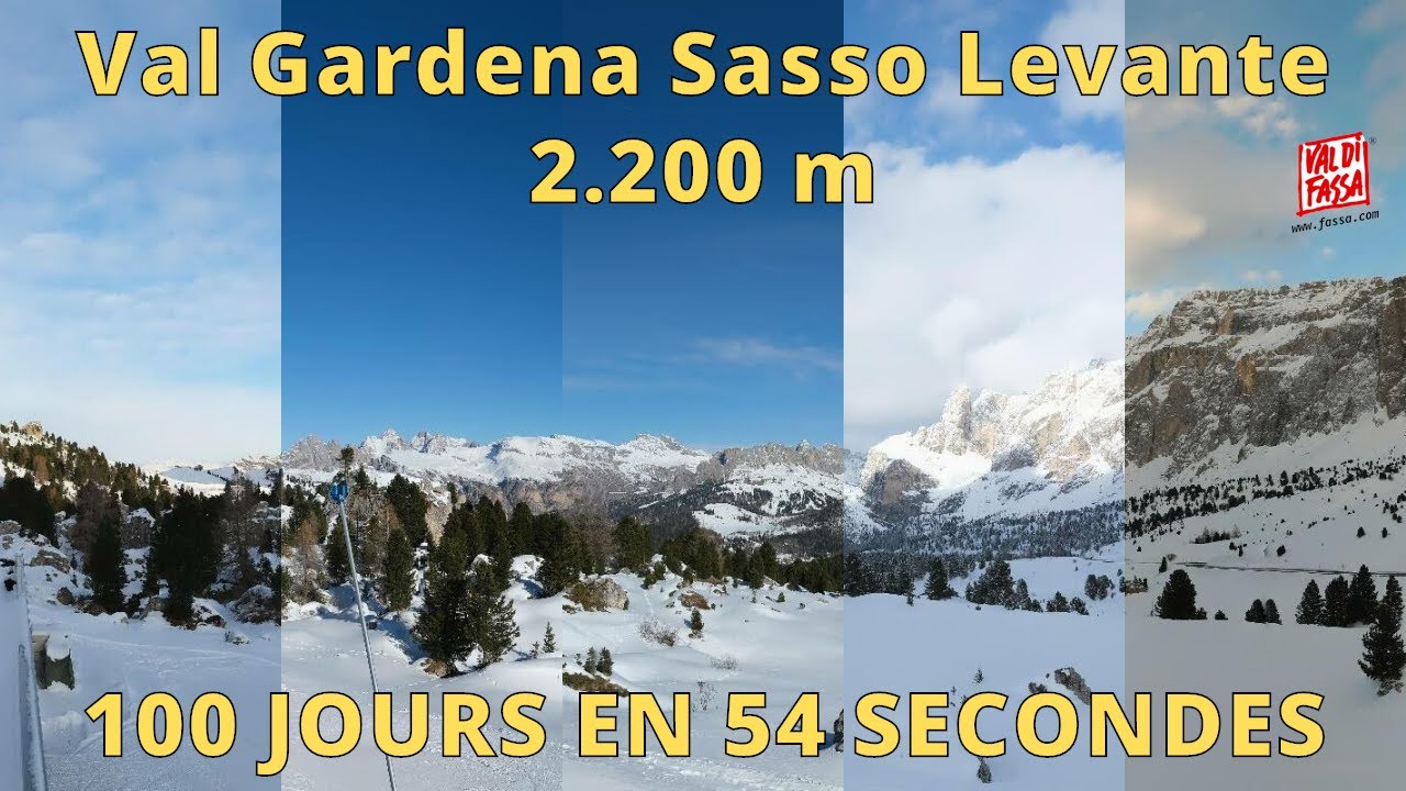 Campitello - Col Rodella Ski Timelapse (Dec 2023 - Mar 2024)