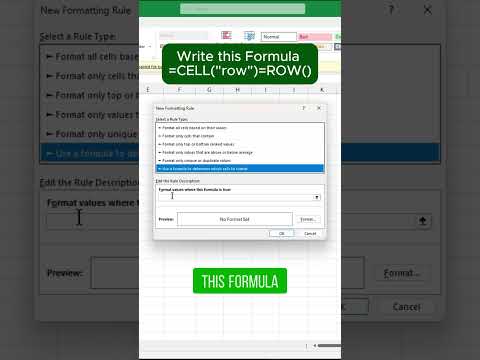 Auto Highlight Row in Excel 🌟 EASY Tutorial 🔥 || Excel Tips