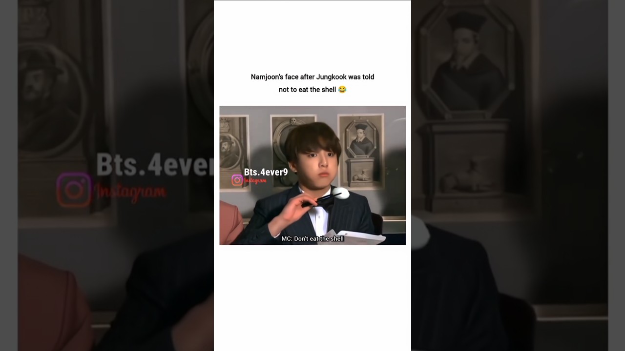 Namjoon's Hilarious Reaction After JK Was Told Not to Eat Shells! ๐๐