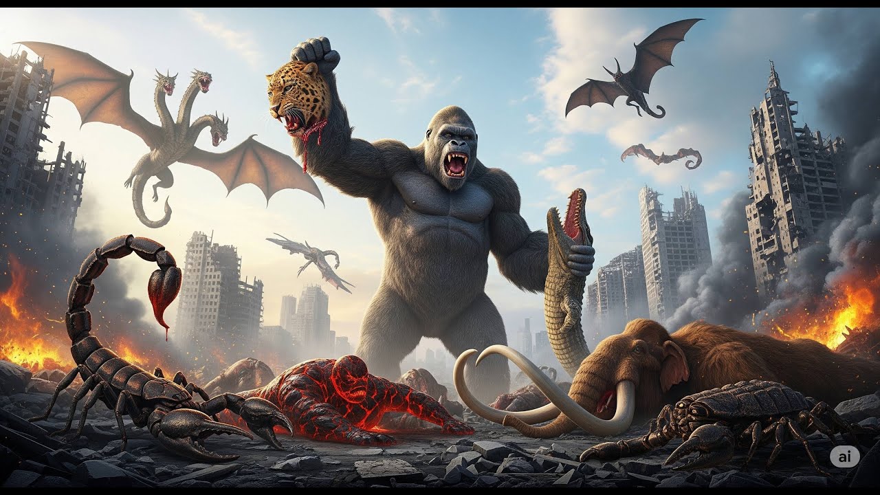 King Kong vs Giant Monsters: Epic Battle Compilation 🦍
