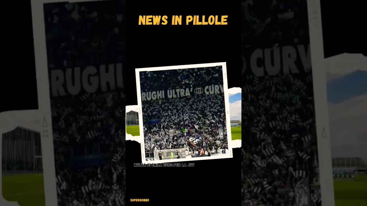 Ufficiale la Juventus multata di 2 mila euro dopo la Lazio.