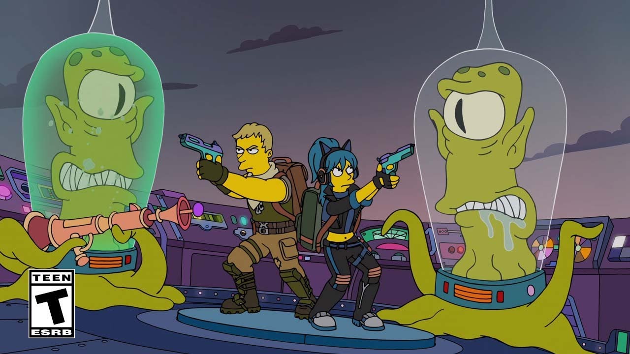 Epic Fortnite x The Simpsons Live Event: Welcome Our Alien Overlords! 🚀