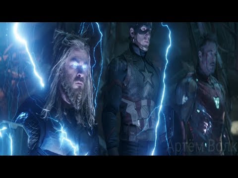 Тони, Тор и Кэп против Таноса. Часть 1 | Мстители: Финал | Full HD