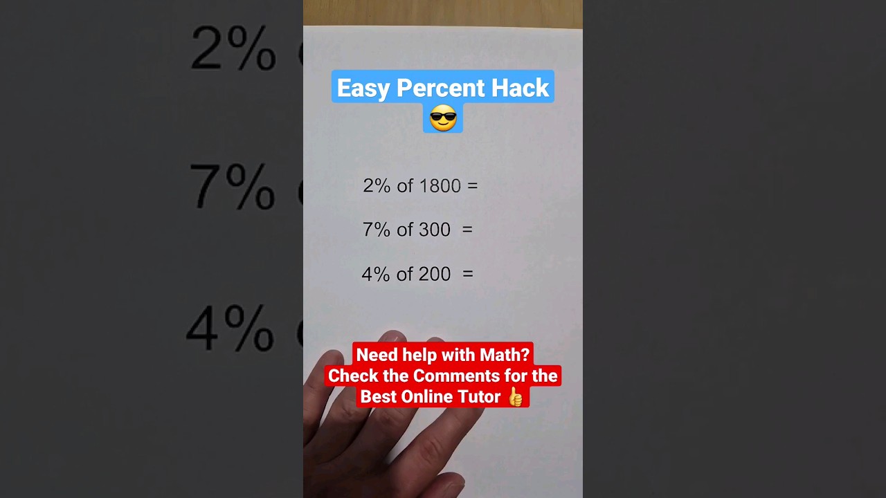 Master Percentage Calculations in Seconds! ⚡️ Quick Tricks & Shortcuts
