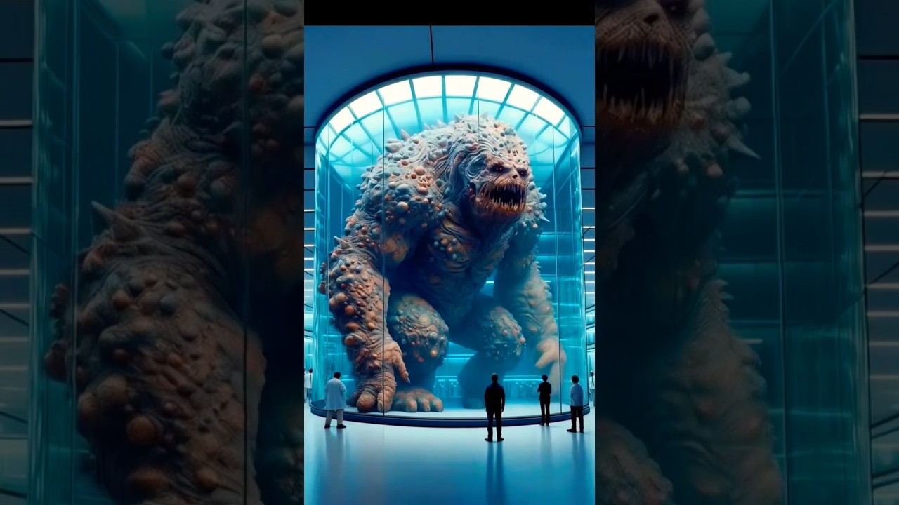 Shocking Encounter: The Monster Trapped in a Glass Cage 👹