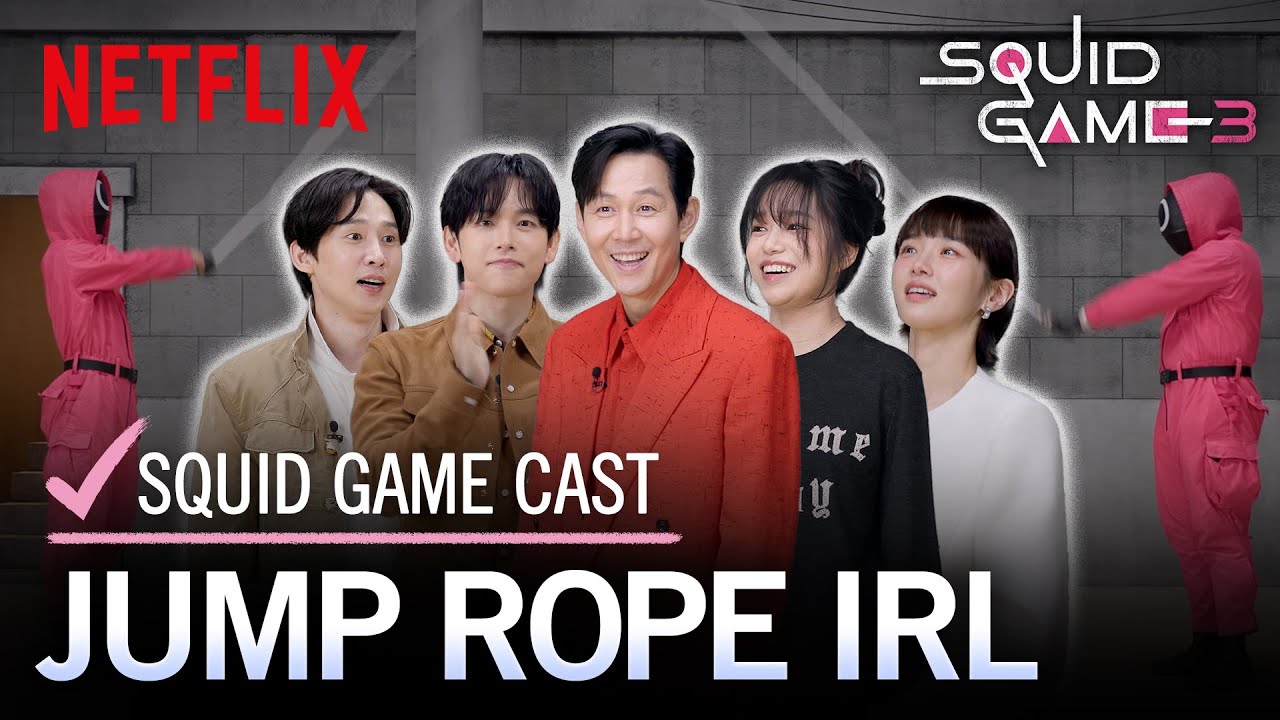 Squid Game Cast Takes on Fun Jump Rope Challenge! | Season 3 Netflix