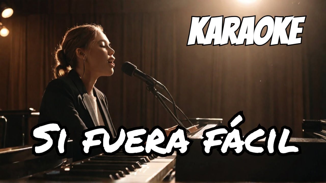 Matisse - si fuera fácil KARAOKE CON PIANO (tono original)