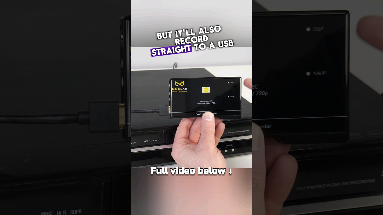 Best way to record your VHS tapes without a computer! #VHS