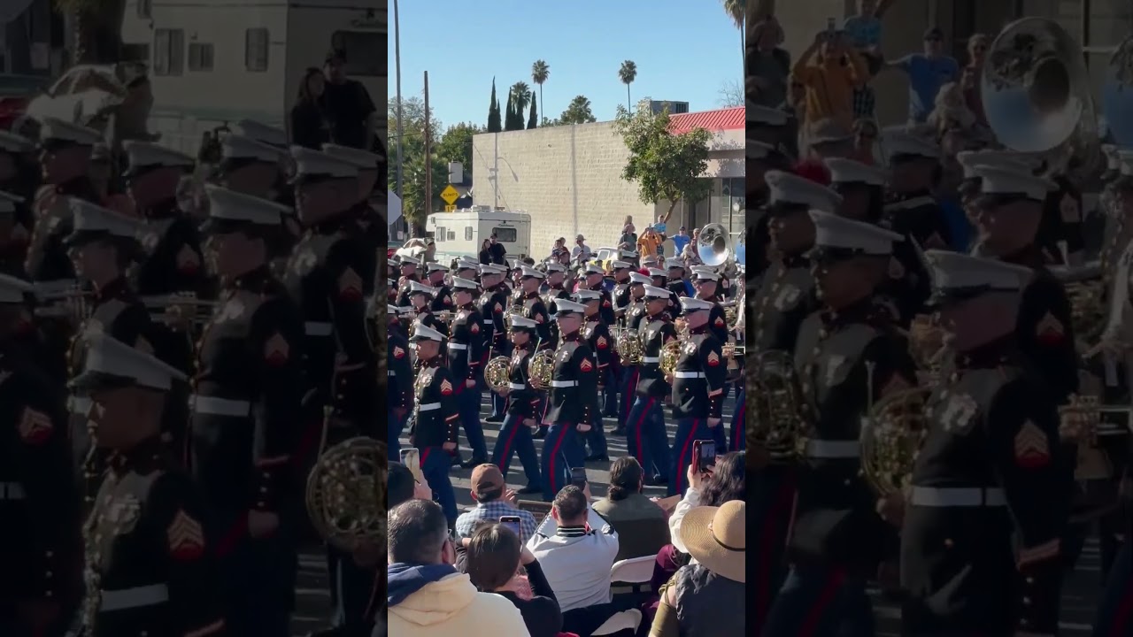 Marine Corps Band at 2025 Rose Parade 🎺