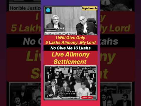 I give only 5 Lakhs Alimony | Husband's statement after divorce #judge#lawyer#alimony#legalcourts