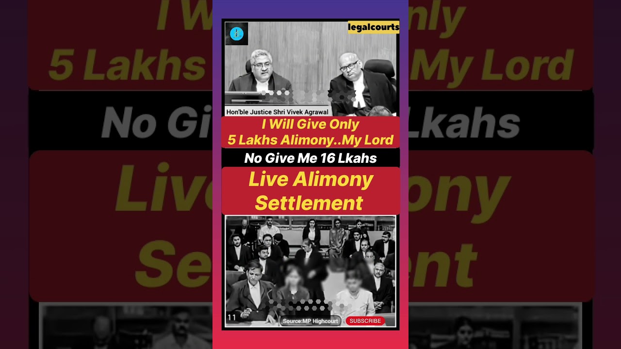 Husband's Bold Declaration: Only 5 Lakhs Alimony After Divorce 💼