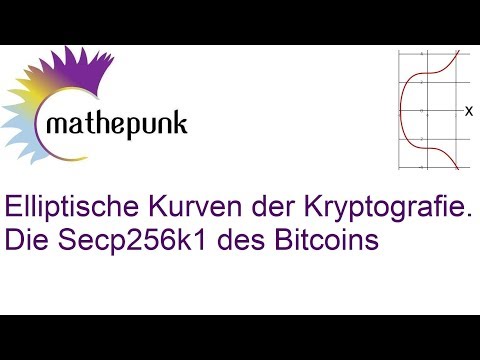 Elliptische Kurven der Kryptografie.  Die Secp256k1 des Bitcoins