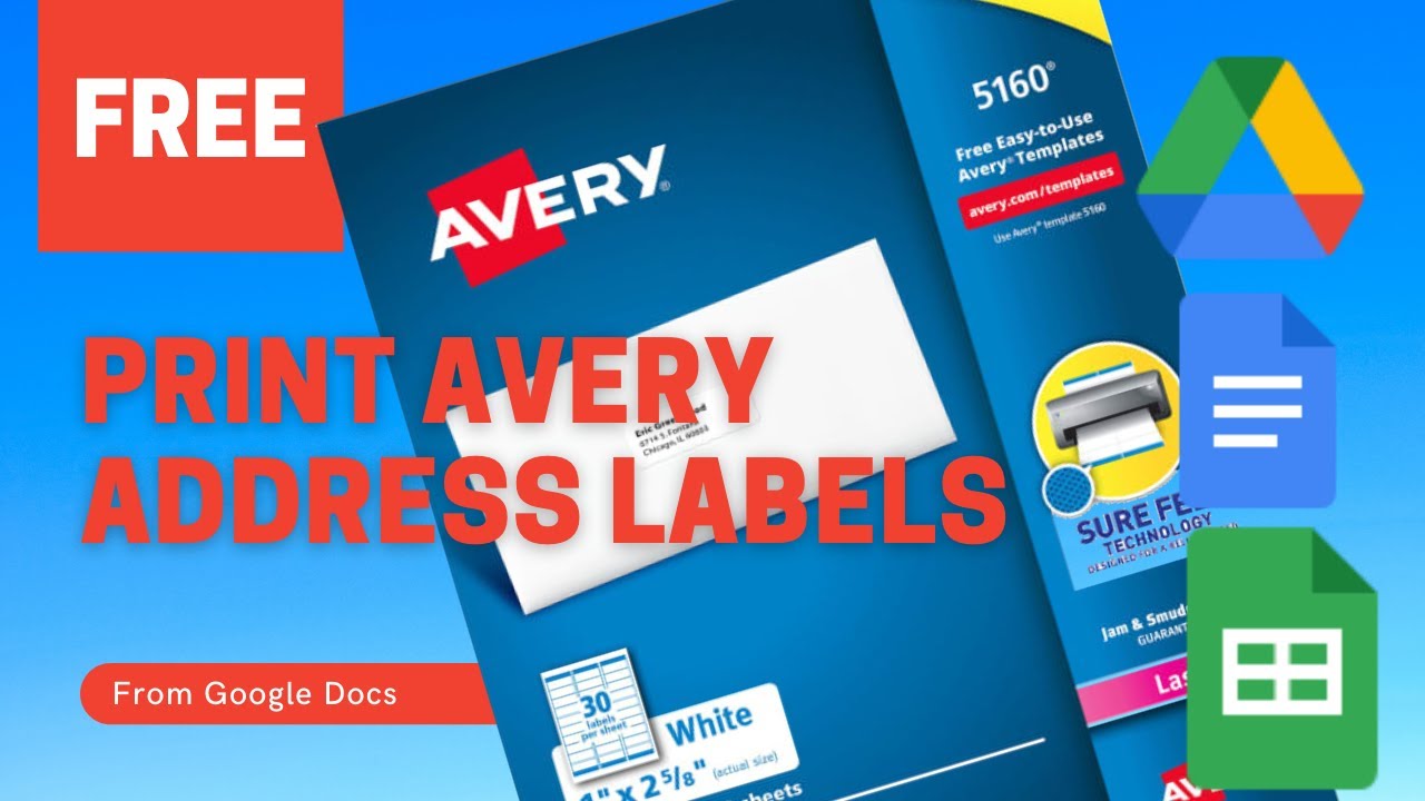 Free Avery Address Labels from Google Sheets 📄